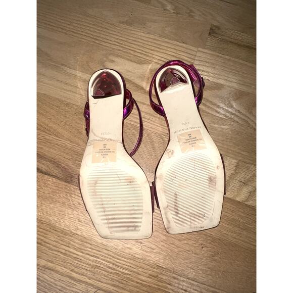 Marc Fisher Women's Lucite Cone Heel Sandals Size 7.5 Pink - Picture 6 of 7